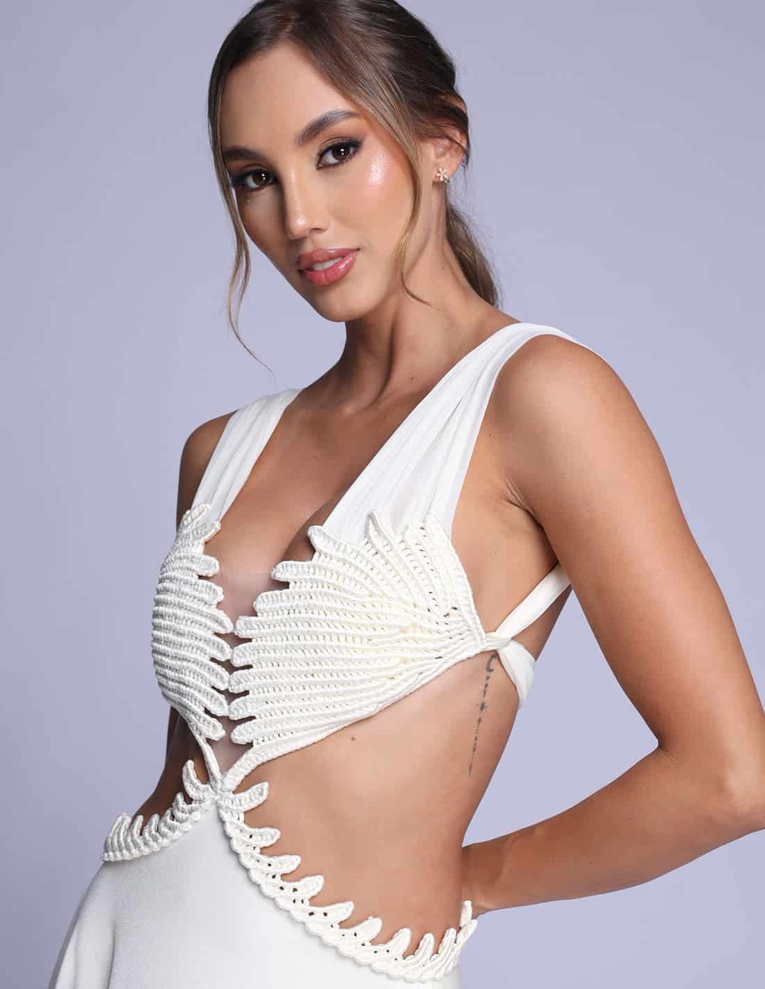 Vestido Wings Marfil - miniatura 2