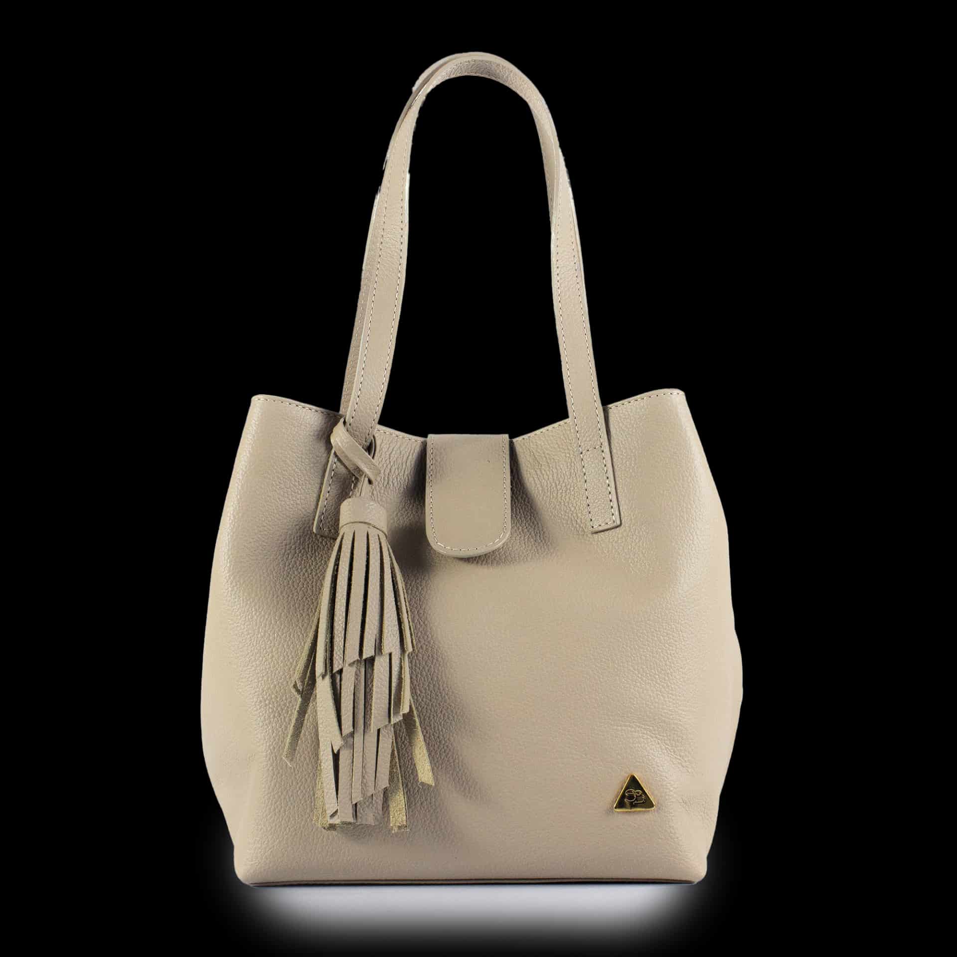 "Olivia" Bolso Cubo en Cuero - miniatura 4