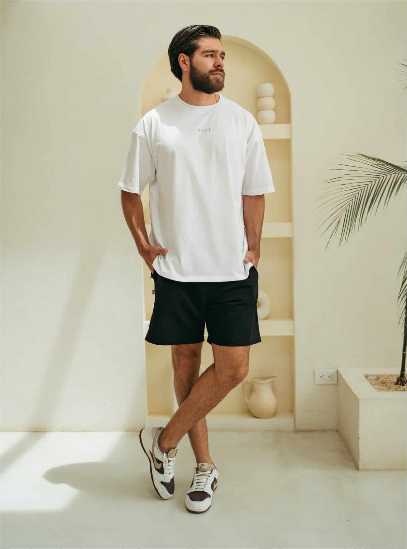 Camiseta Oversize Unisex - White Solid - miniatura 2