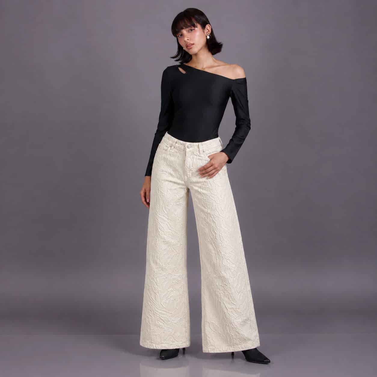 Jean Wide Leg Marfil ax-3105 Rigido - miniatura 1