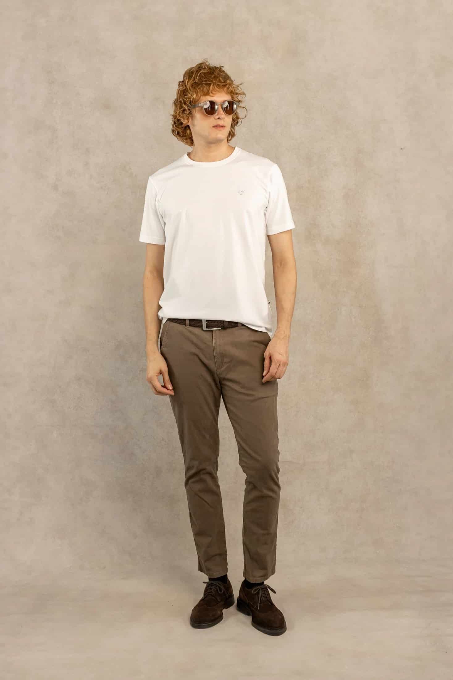 Camiseta Antimanchas Blanco Logo Gris - Talla Regular - miniatura 2