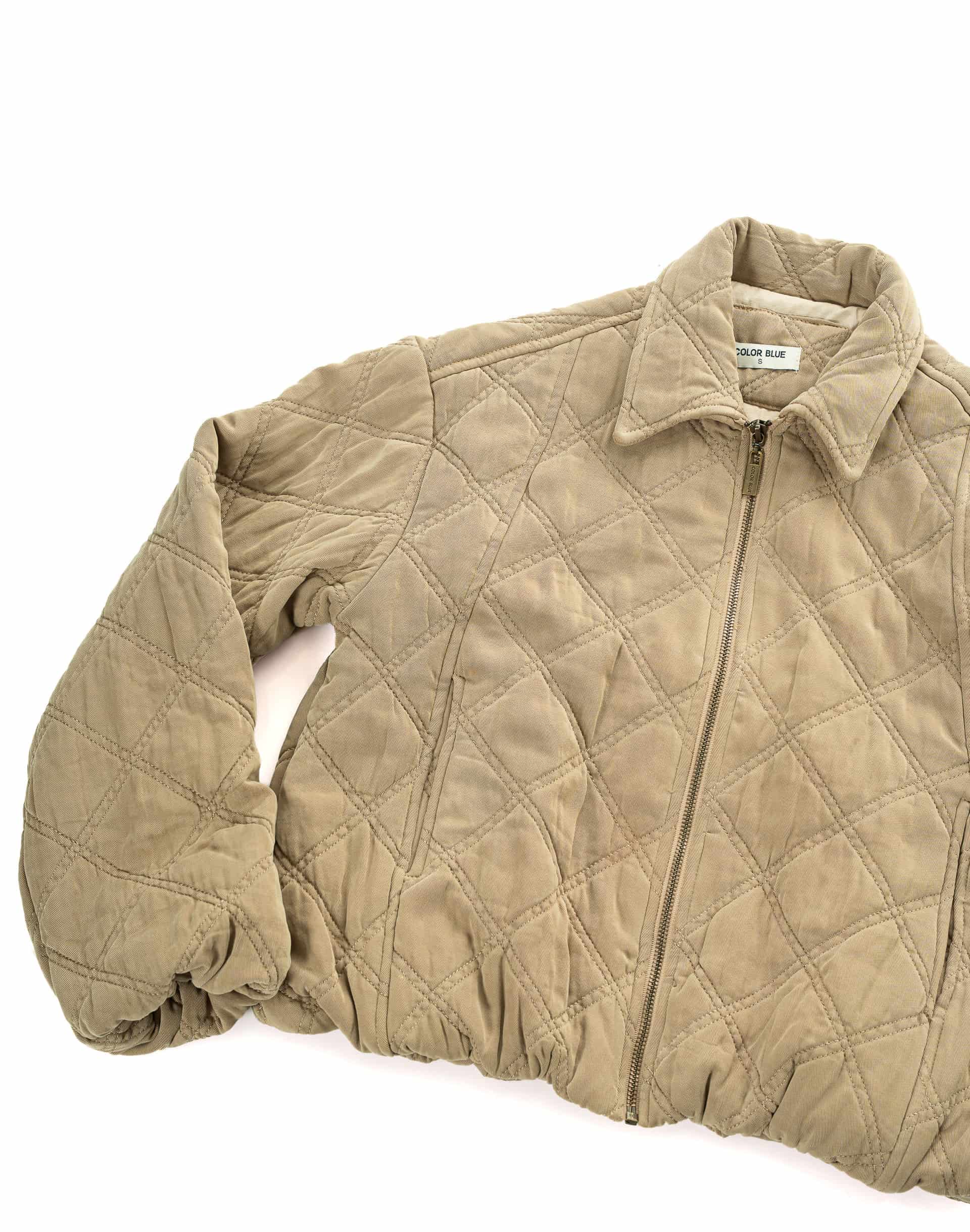 Chaqueta Bomber Acolchada Tiro Regular Color Café - miniatura 6