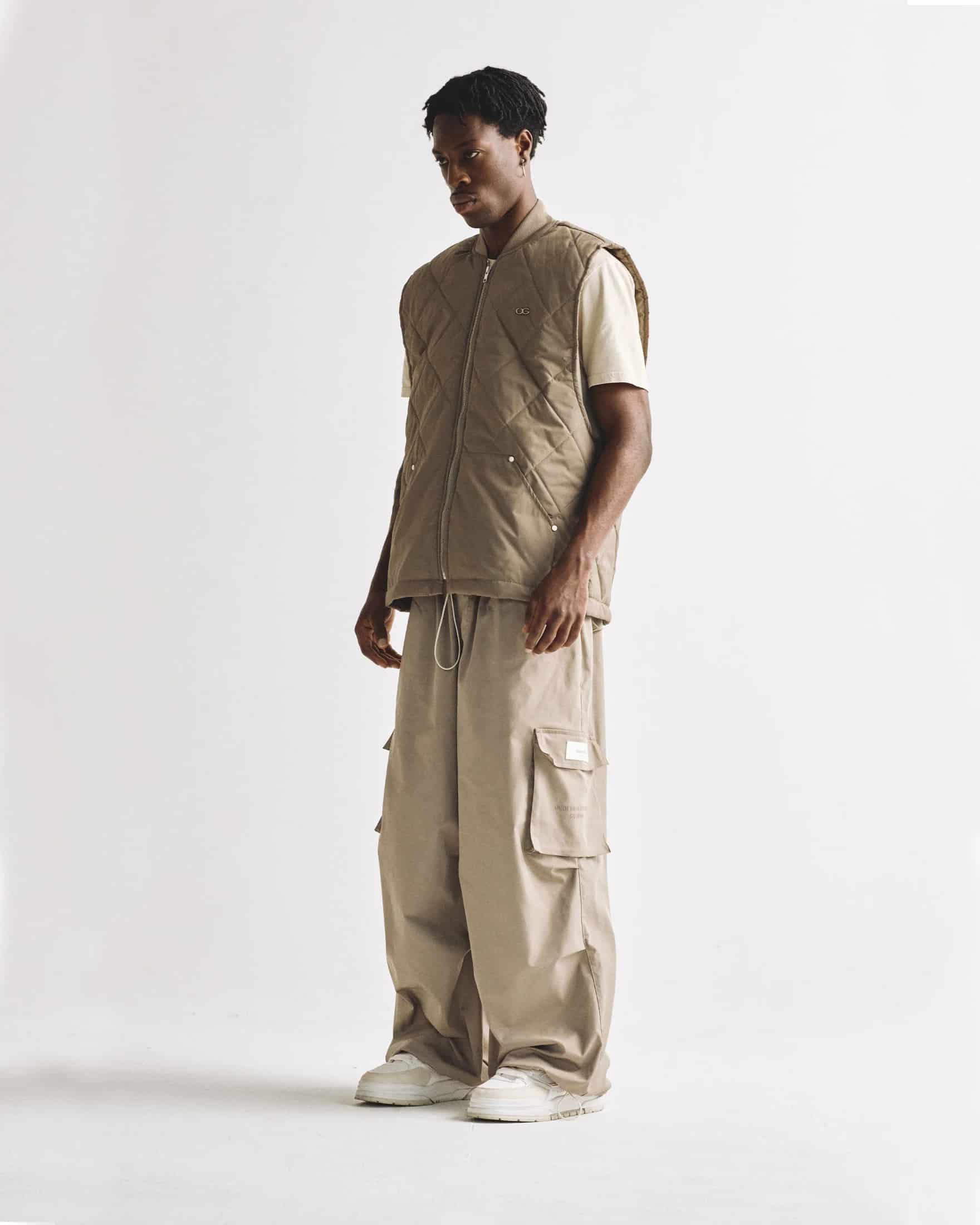 Basics Parachute V2 Cargo Pants Cream - miniatura 6
