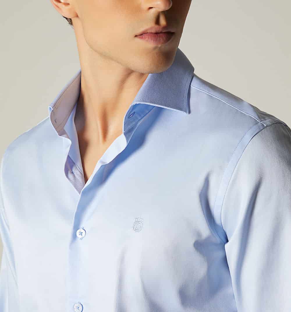 Camisa para hombre manga larga regular fit - miniatura 3