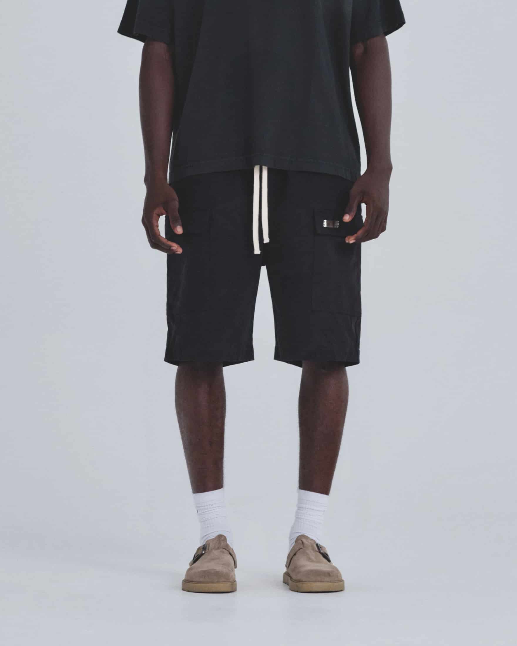 Basics Utility Zippered Shorts Black - miniatura 2