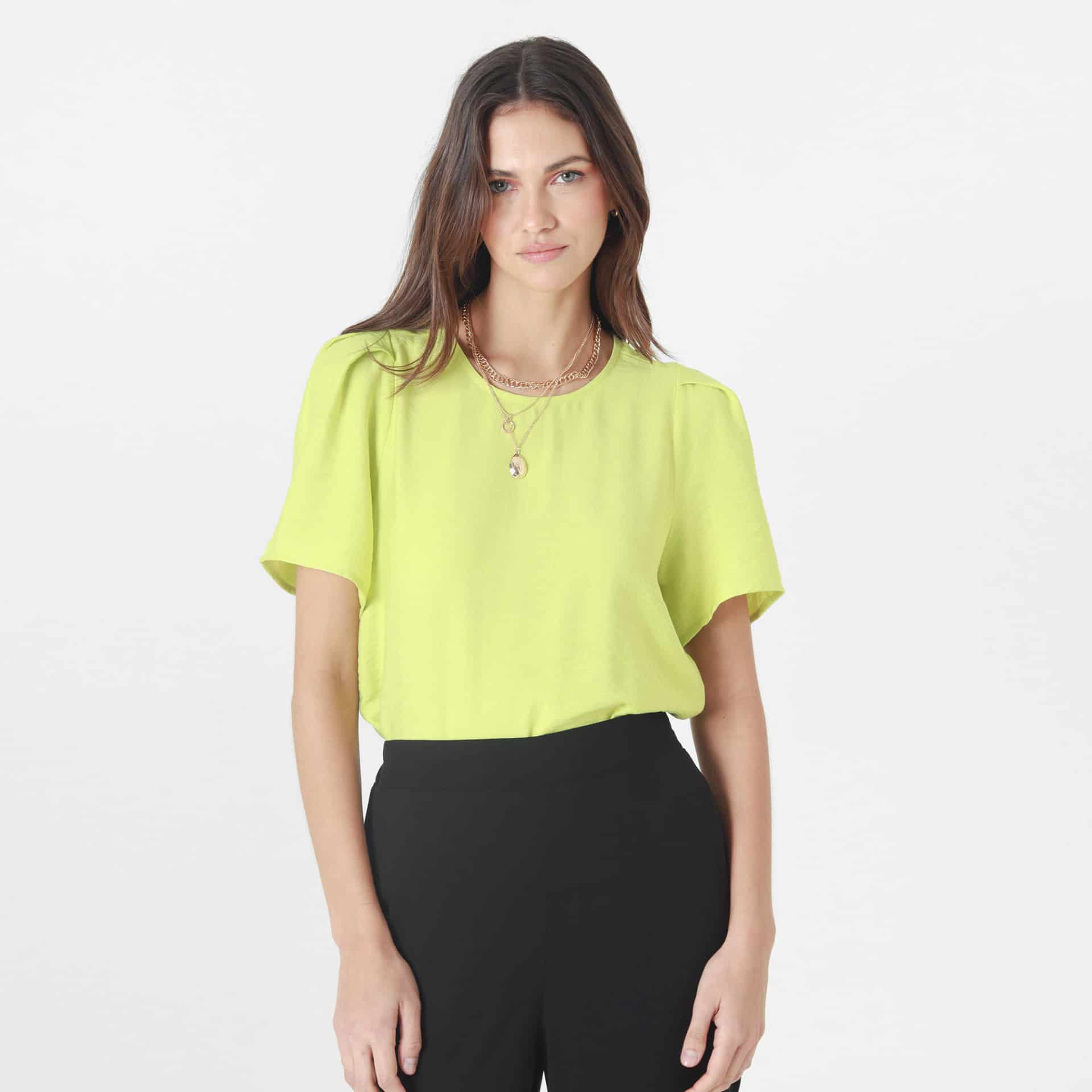 Blusa Cuello Redondo Manga Corta - miniatura 4