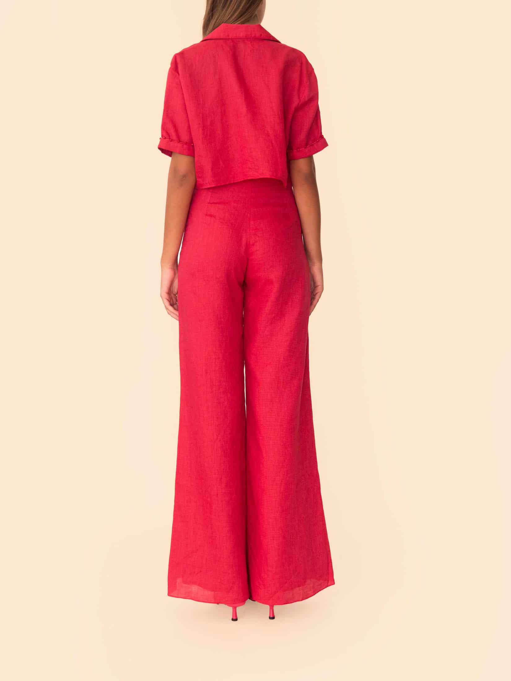 VERA PANT CHERRY RED - miniatura 4