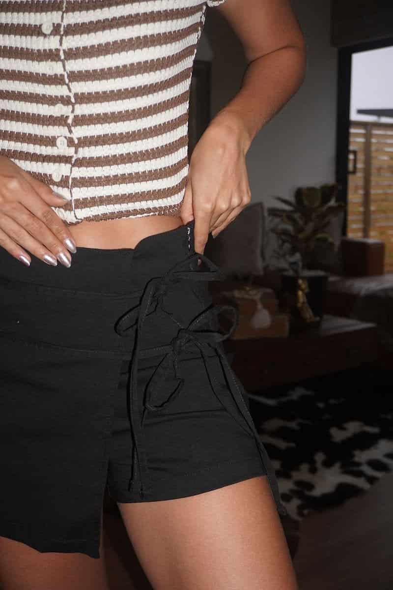 Falda short Iconic - Negro - miniatura 5