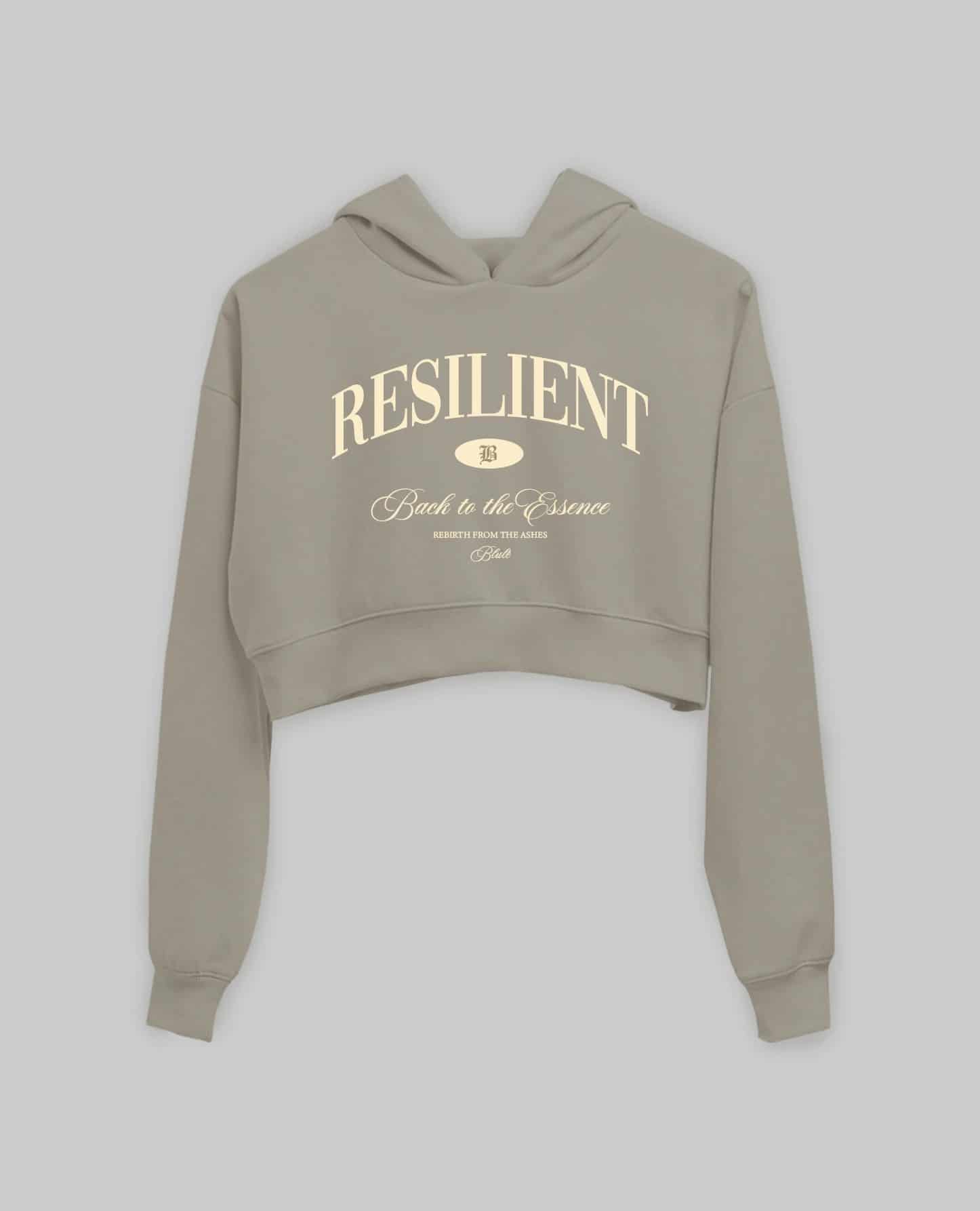 Back to the essence Cropped Hoodie Nude - miniatura 1