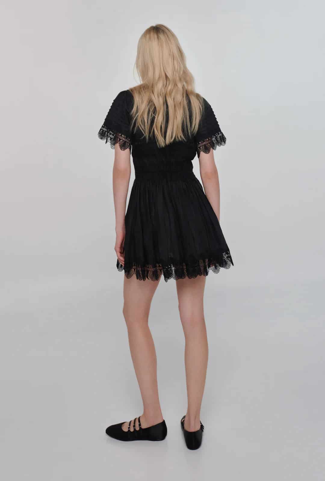 VIOLETTA DRESS BLACK - miniatura 10