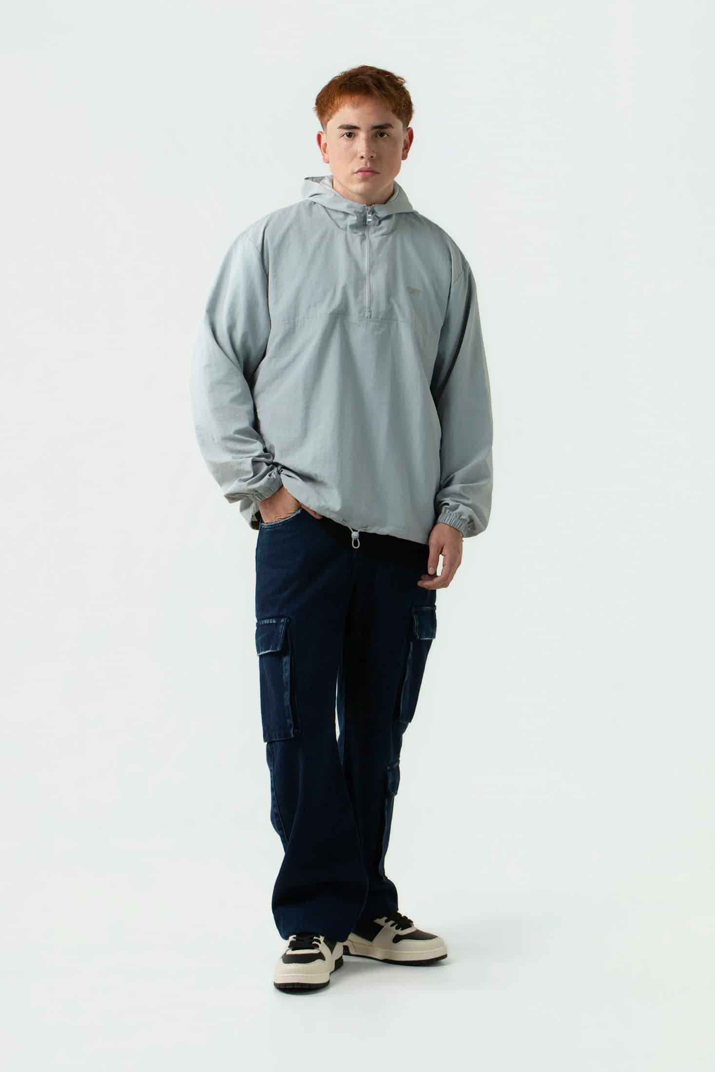 CHAQUETA ROMPEVIENTOS COLOR GRIS CLR - miniatura 4