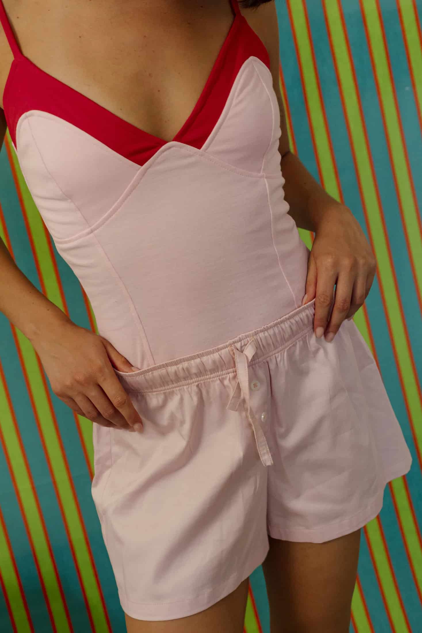 Boxy Shorts In Pink - miniatura 3