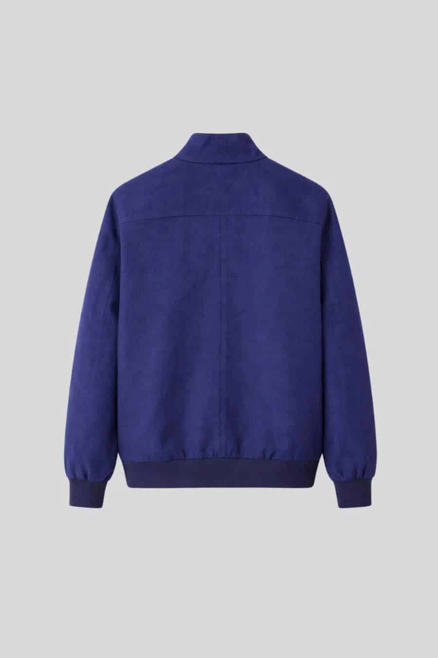 Men's linen bomber gennaro marine - miniatura 6