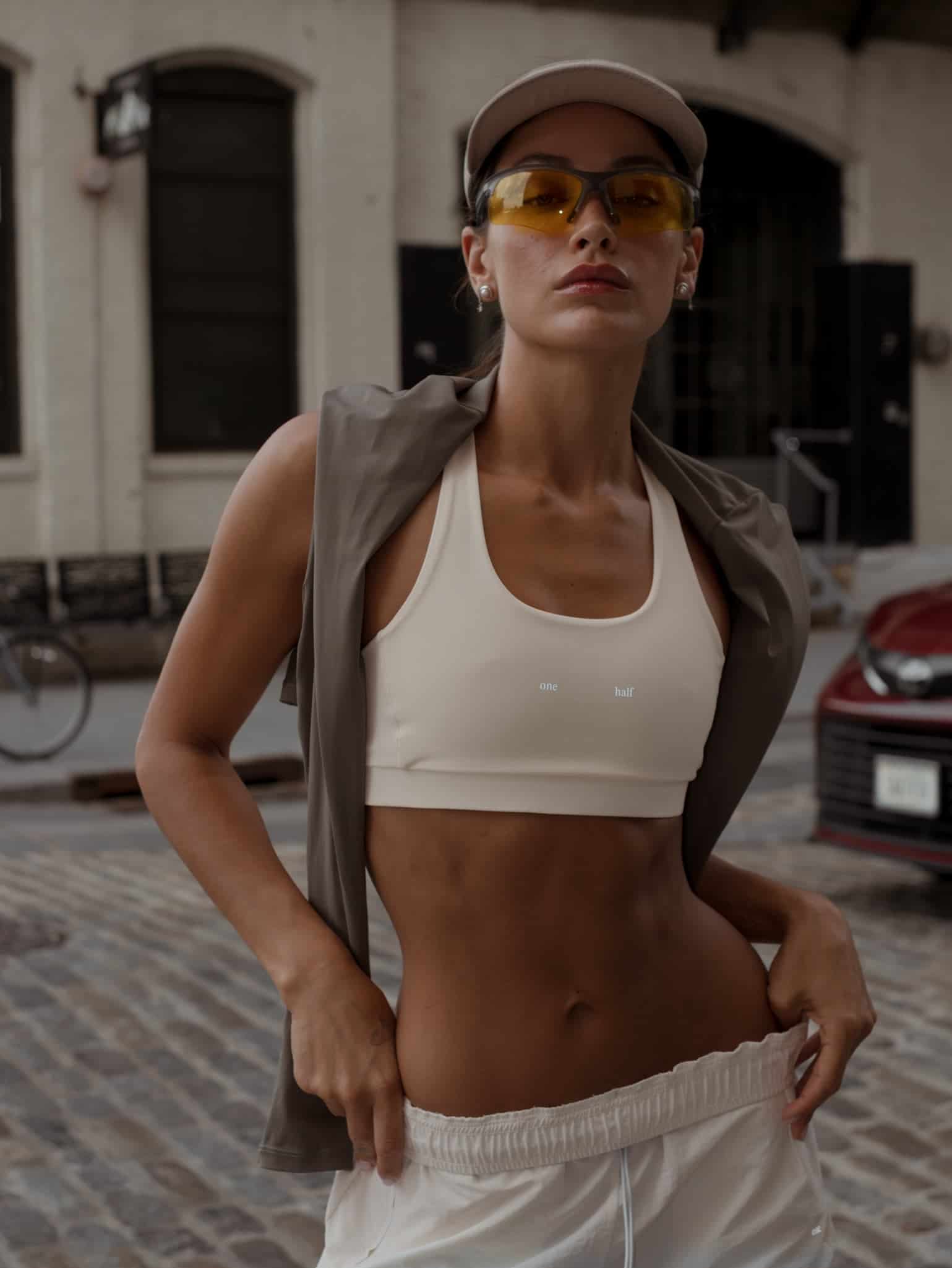 HIKING CROP TOP - IVORY - miniatura 8