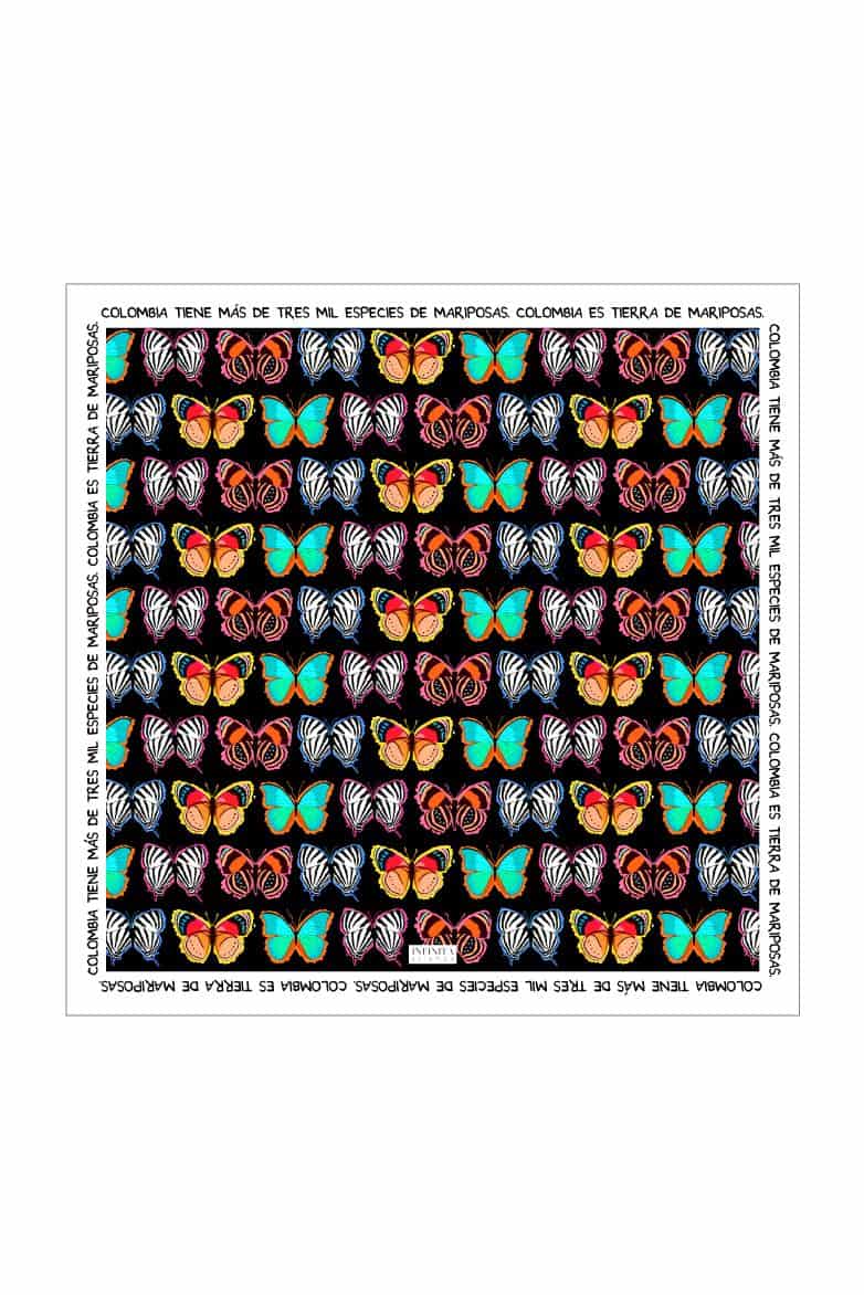 Pañoleta / Tierra de Mariposas Negra - miniatura 2