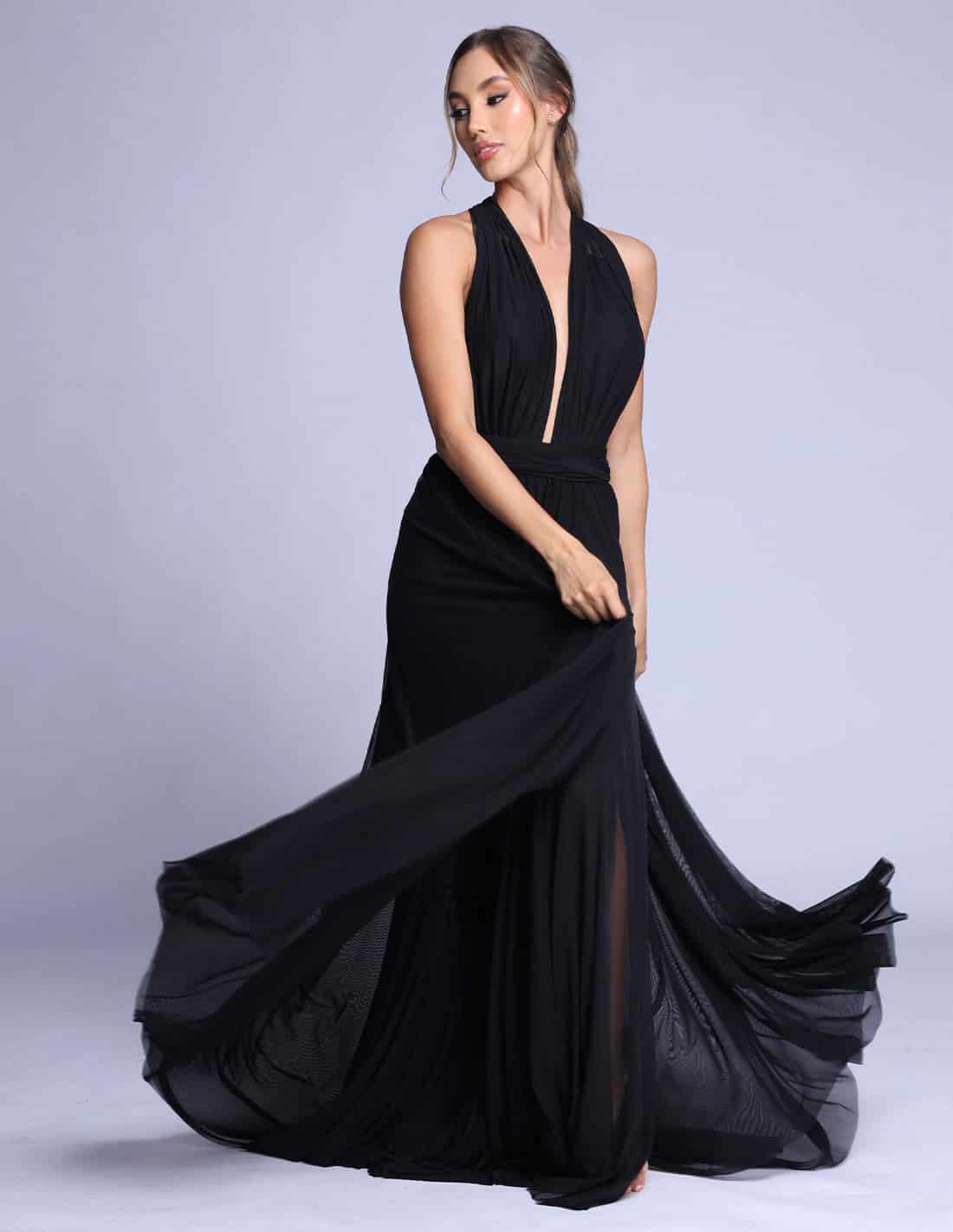 Vestido Hydra Negro - miniatura 4