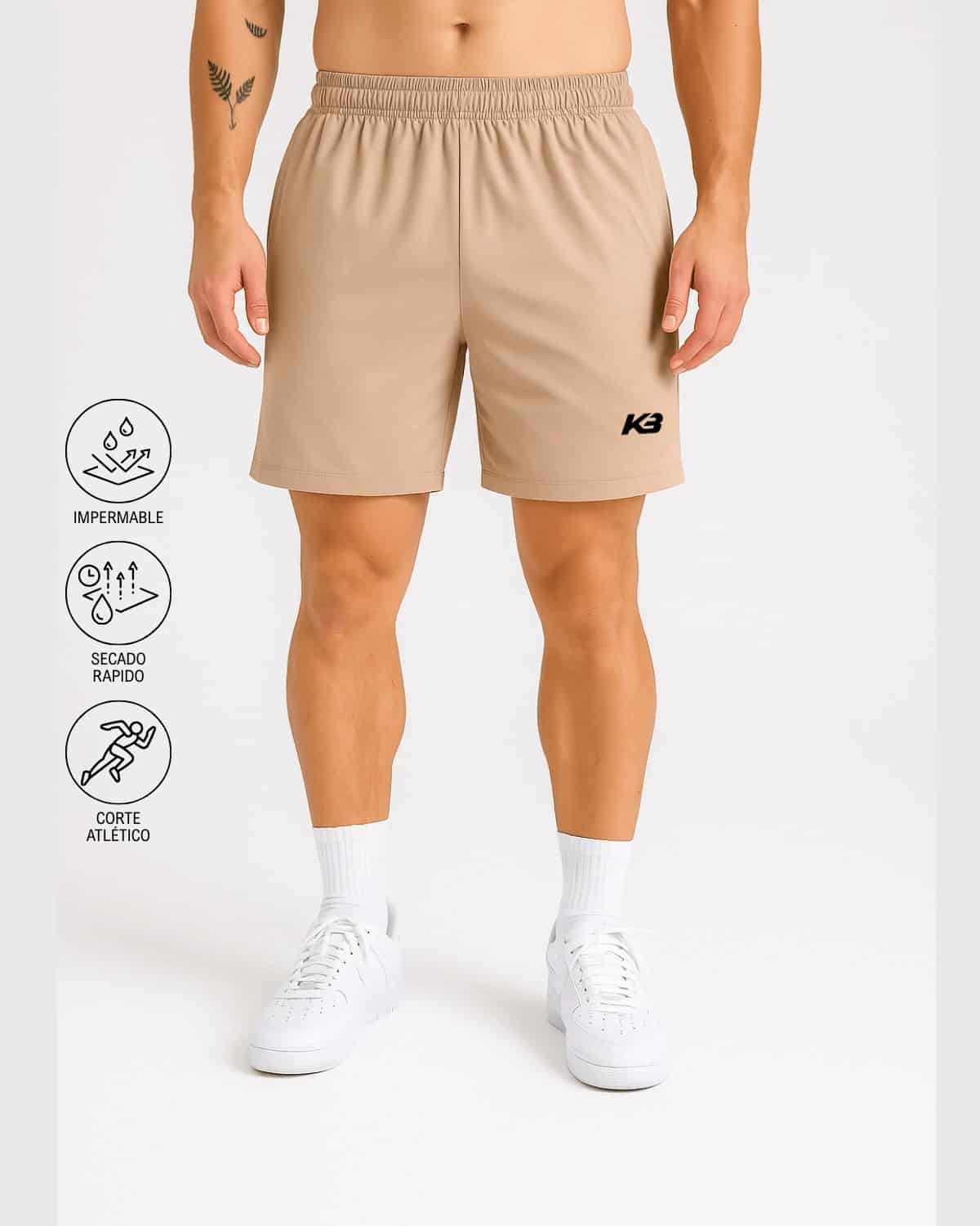 Pantaloneta Impermeable Fit Atletico┃KBMEN RF.401 - miniatura 4