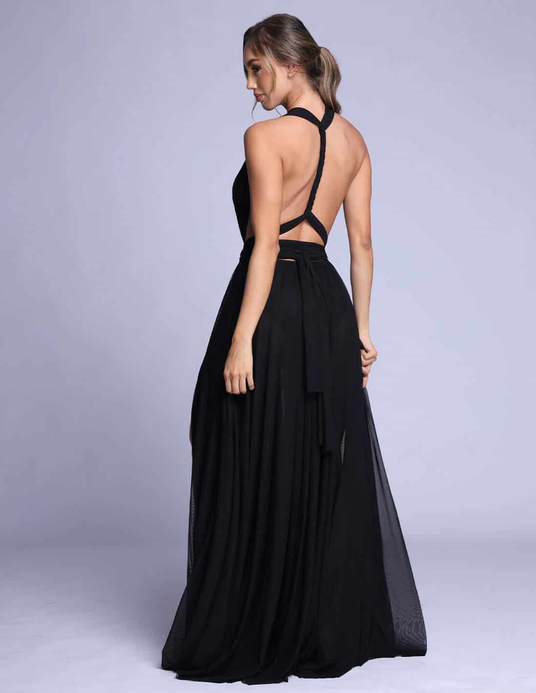Vestido Hydra Negro - miniatura 2