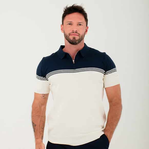 SUETER POLO MODA TEJIDO HOMBRE - miniatura 2