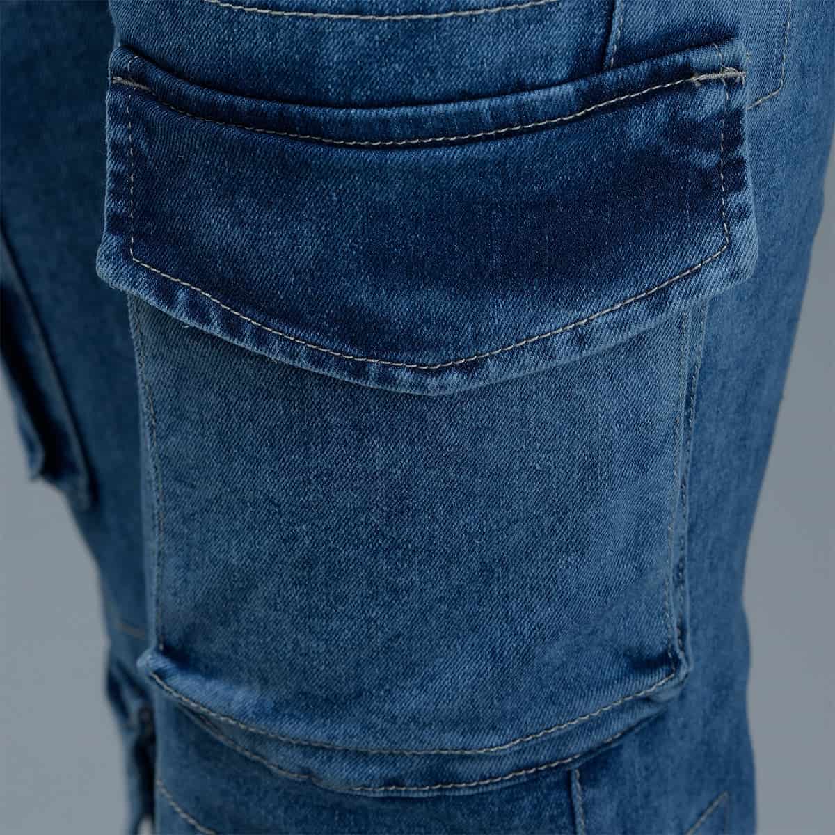 Jeans Cargo Azul Mujer - miniatura 12