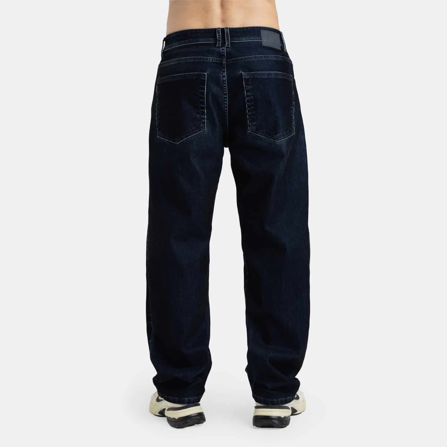 Corduroy Touch Denim Relaxed Fit Azul Oscuro - miniatura 8