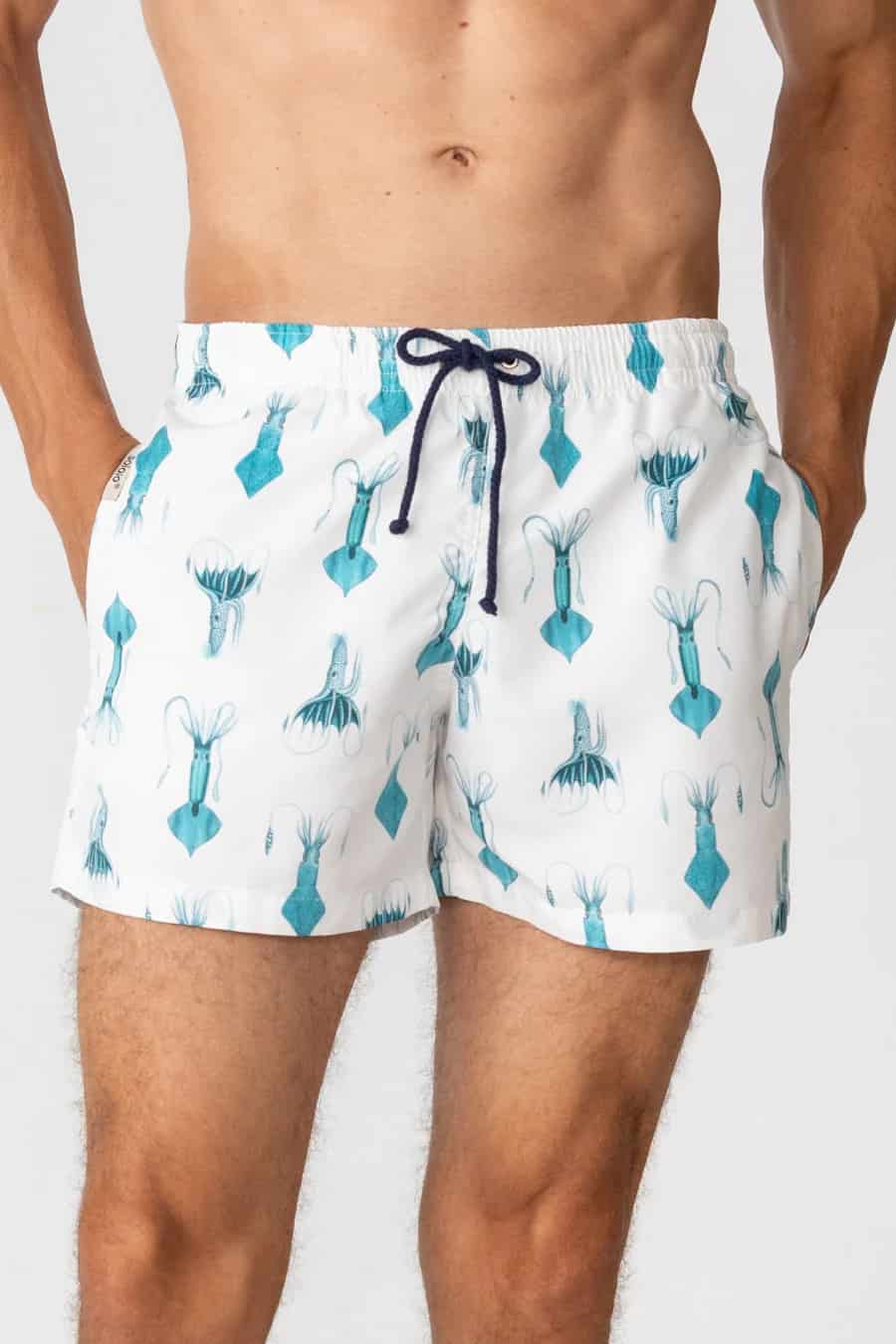 Men's swim trunk white egret - miniatura 12