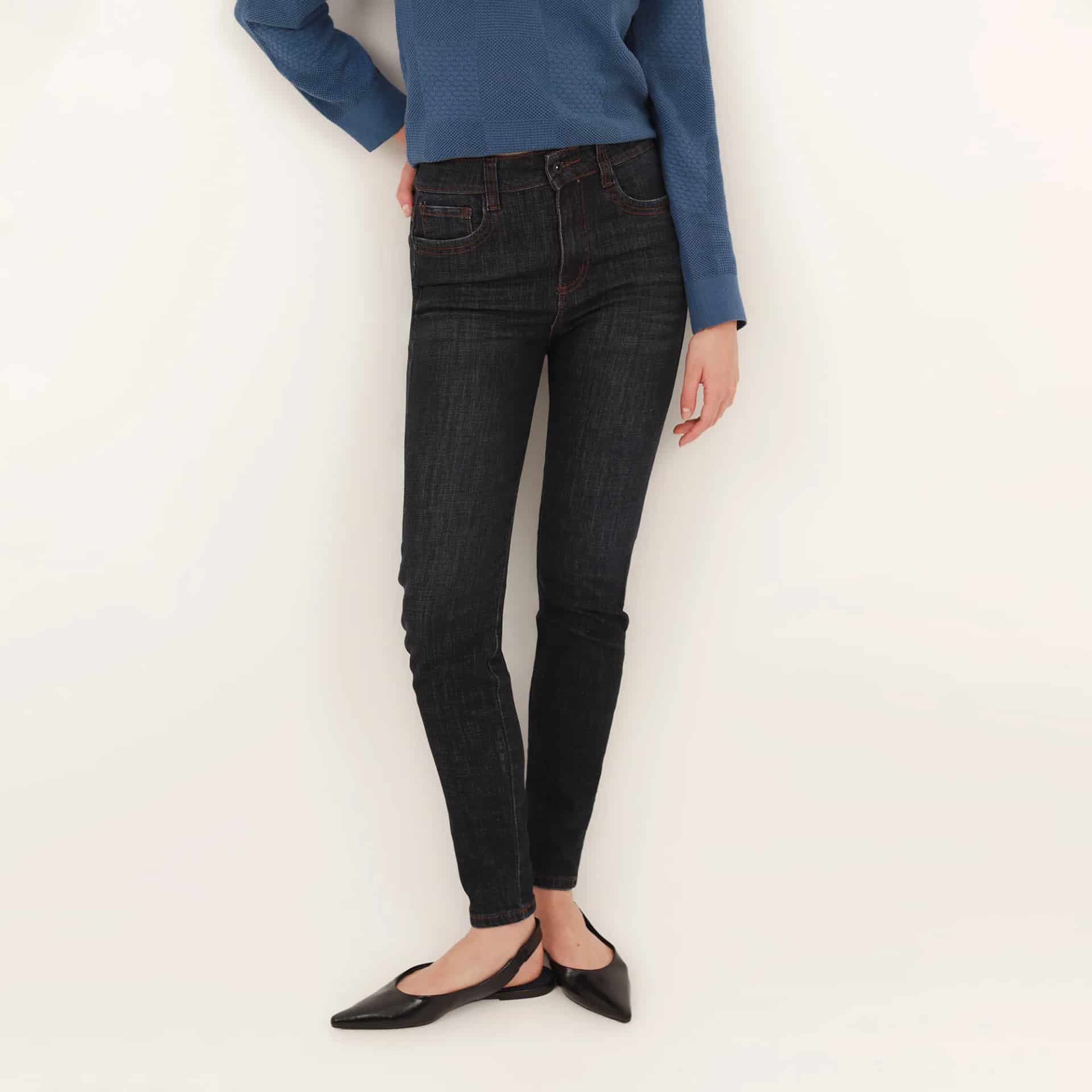 Jean Tiro Alto Bota Skinny - miniatura 2