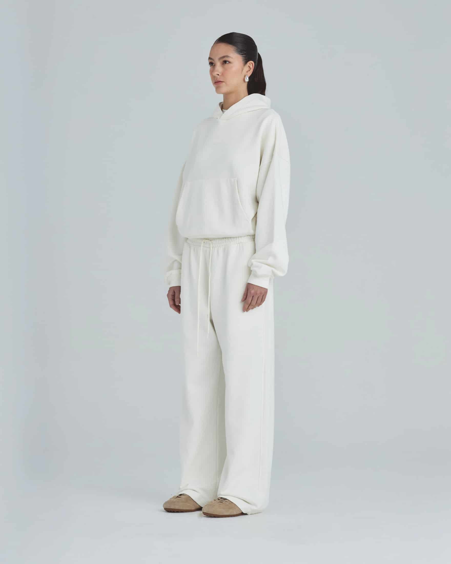 W Line Basic Boxy Fit Hoodie White - miniatura 5