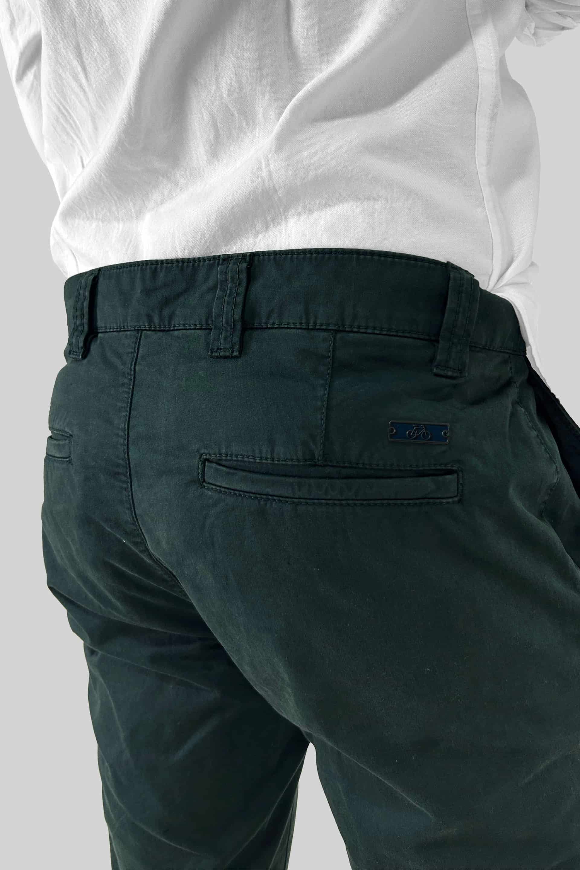 PANTALON CHINO VERDE PETROLEO - miniatura 3