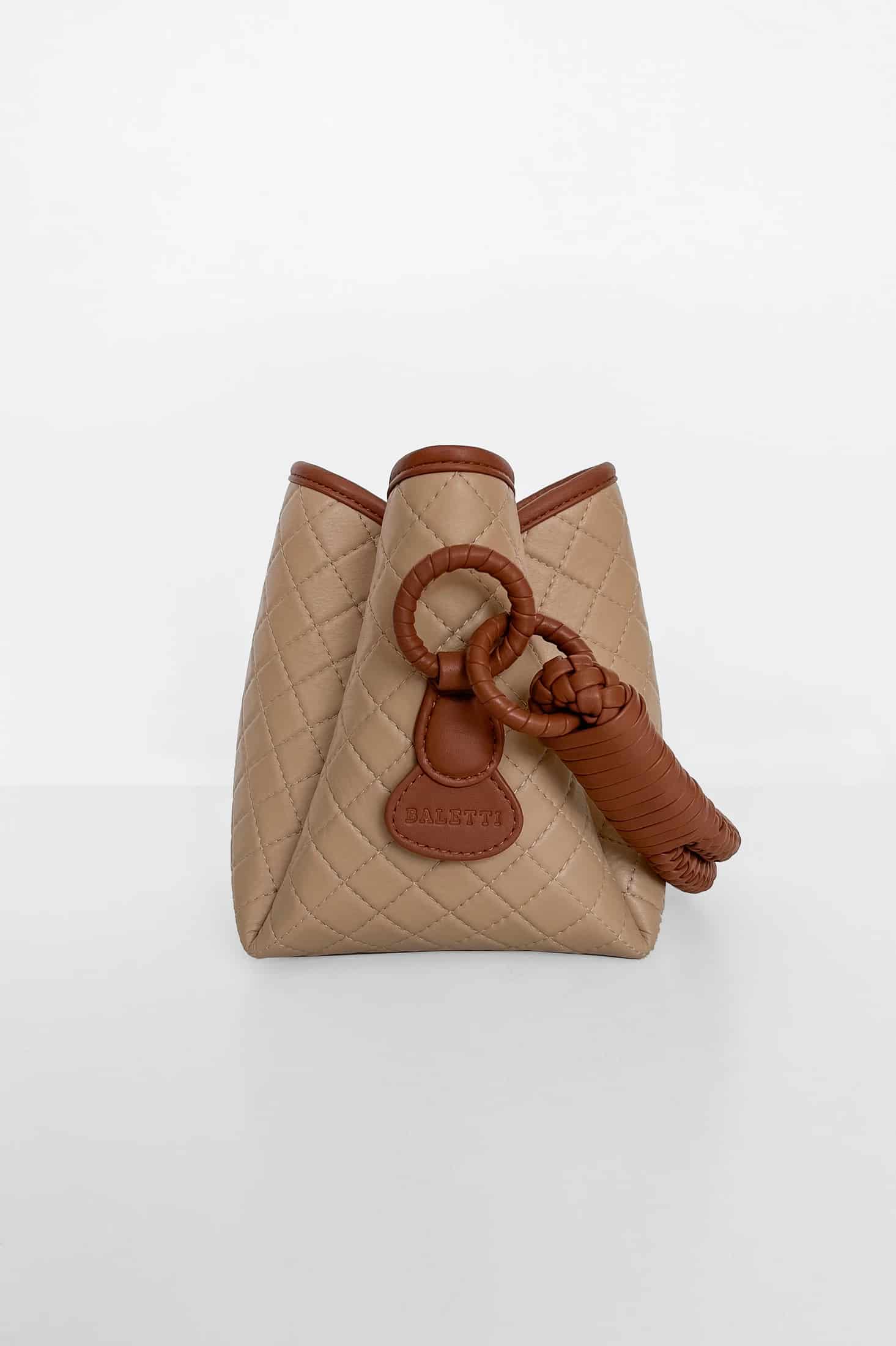 Tulip Mini Bucket Bag, Cappuccino & Brandy - miniatura 2