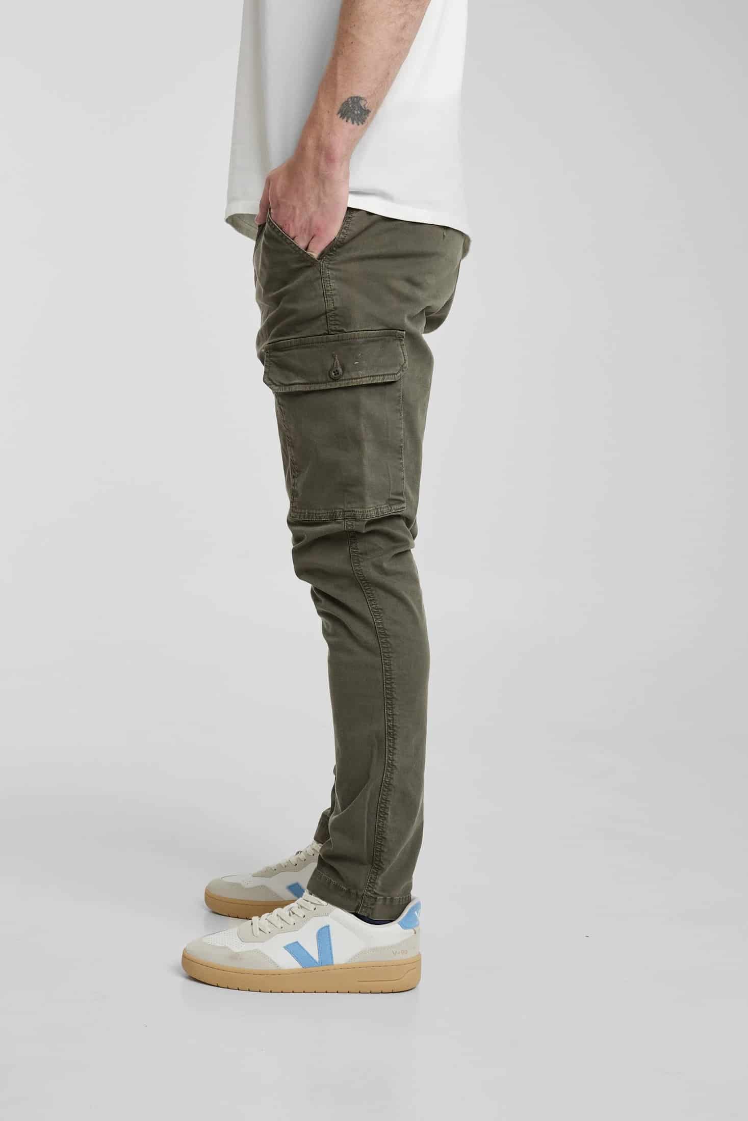 Pantalón Cargo Verde Militar - miniatura 8
