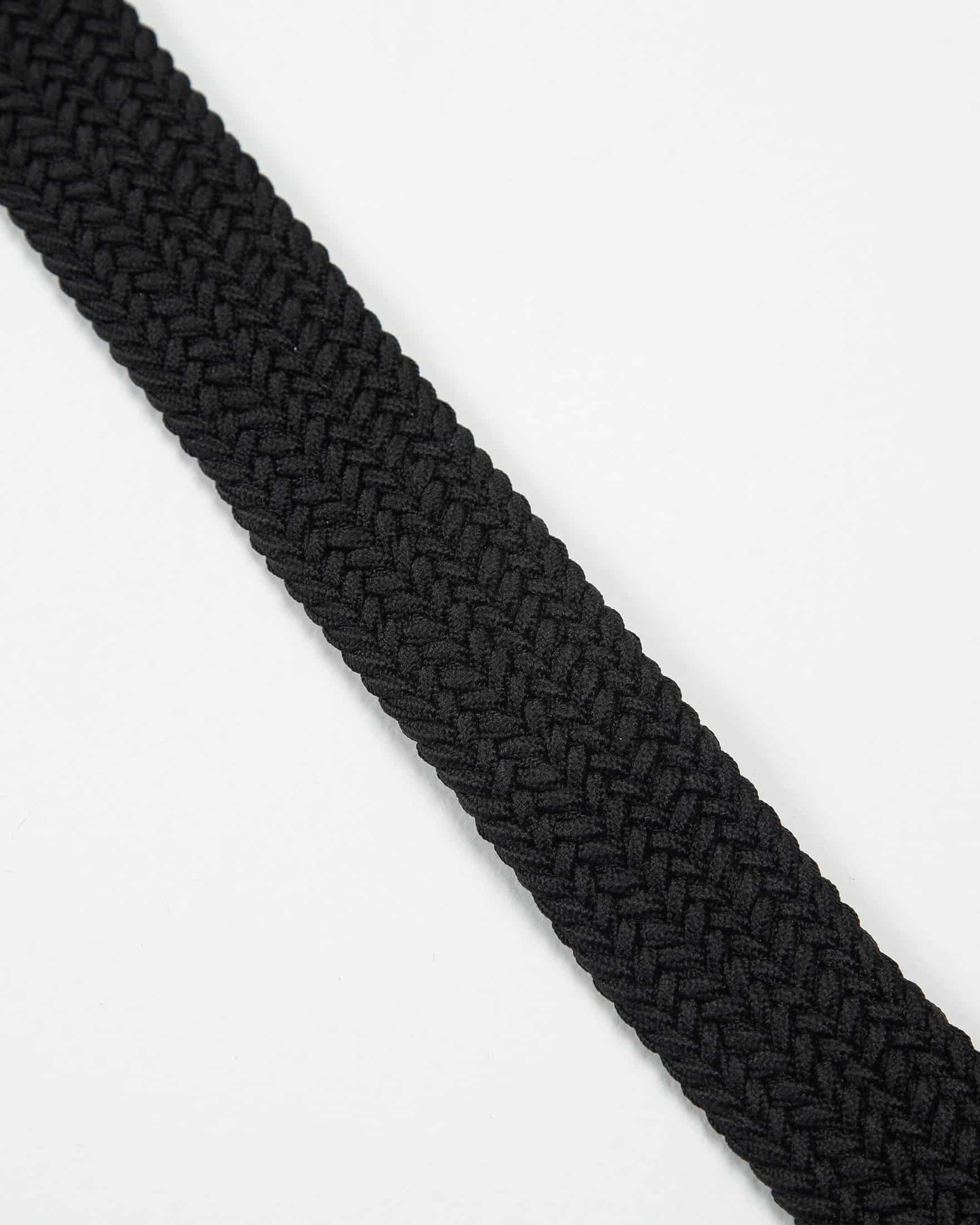 Cinturón Trenzado Elástico Negro - miniatura 2