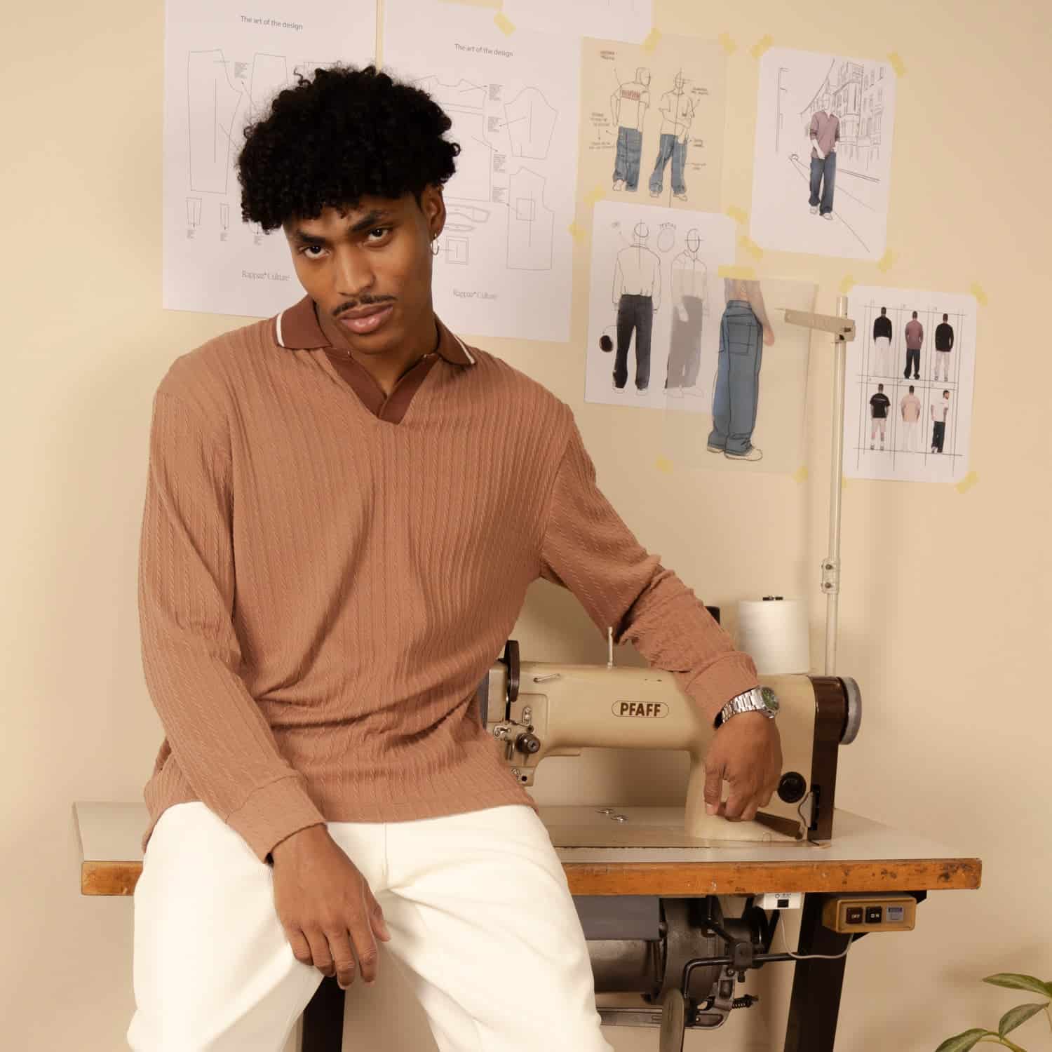 Polo Knit Sweater Mocca - miniatura 3