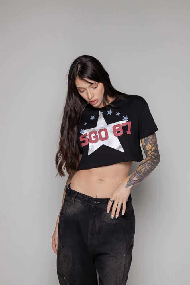 Crop-Top Courage Estrella-Negro - miniatura 2