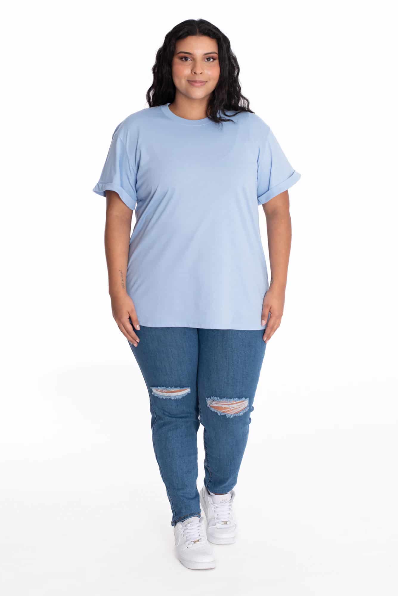 Camiseta Oversize Azul Claro - miniatura 18