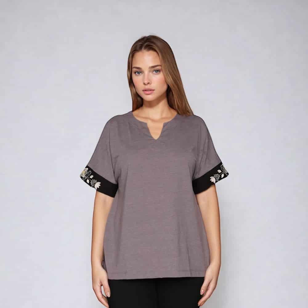 Camiseta Manga Sisa Algodón Peruano Illari - miniatura 1
