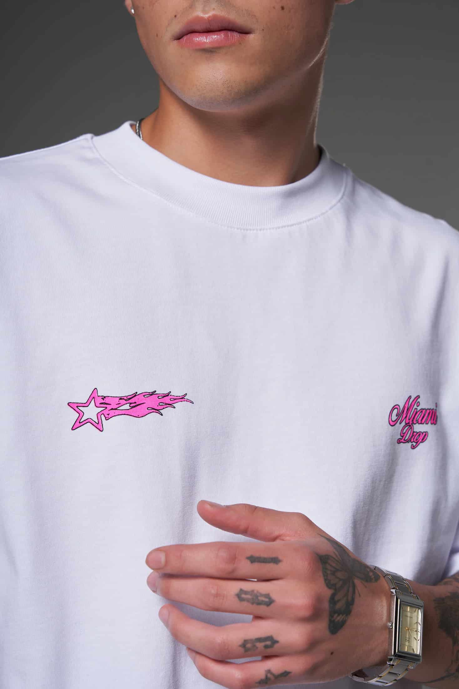 T shirt estrellas dream rosa 250 gramos 14600 - miniatura 5