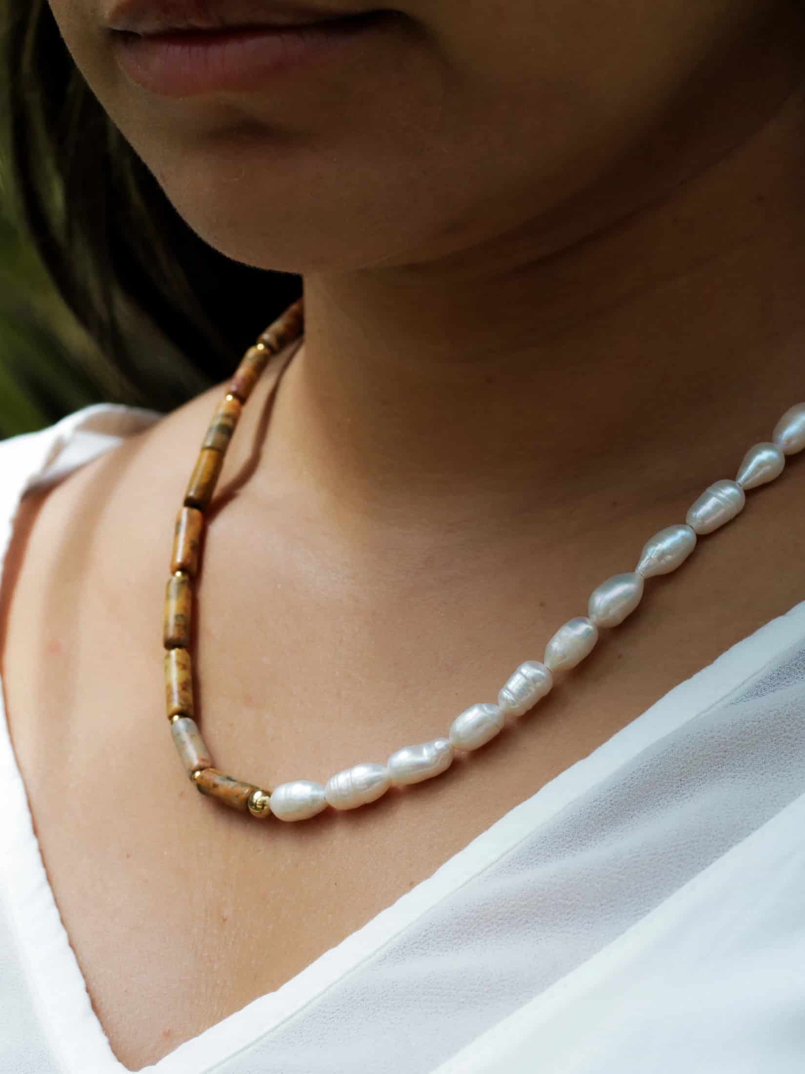 Collar Perla de Rio y Jasper - miniatura 1