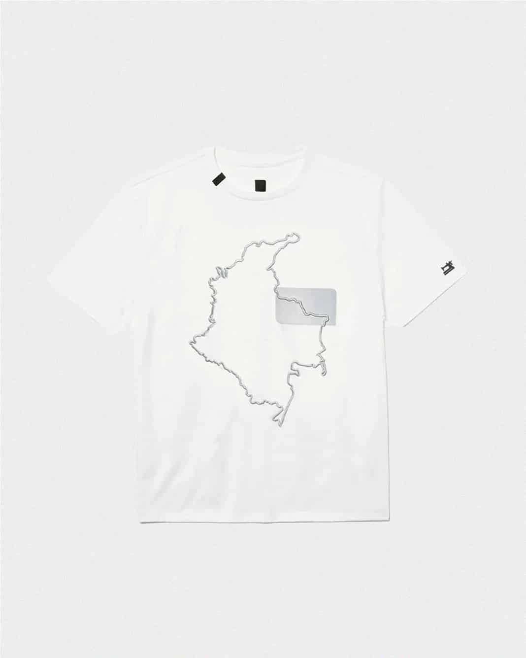 CAMISETA MAPA DE COLOMBIA - miniatura 1