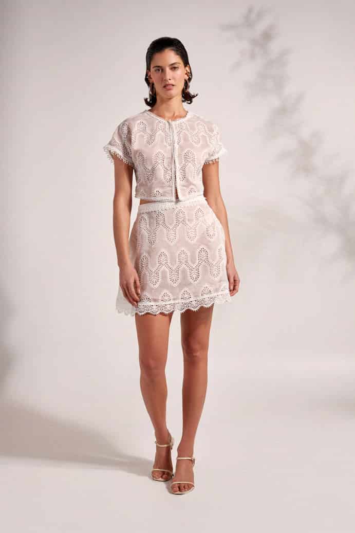 RENATA SKIRT WHITE - miniatura 1