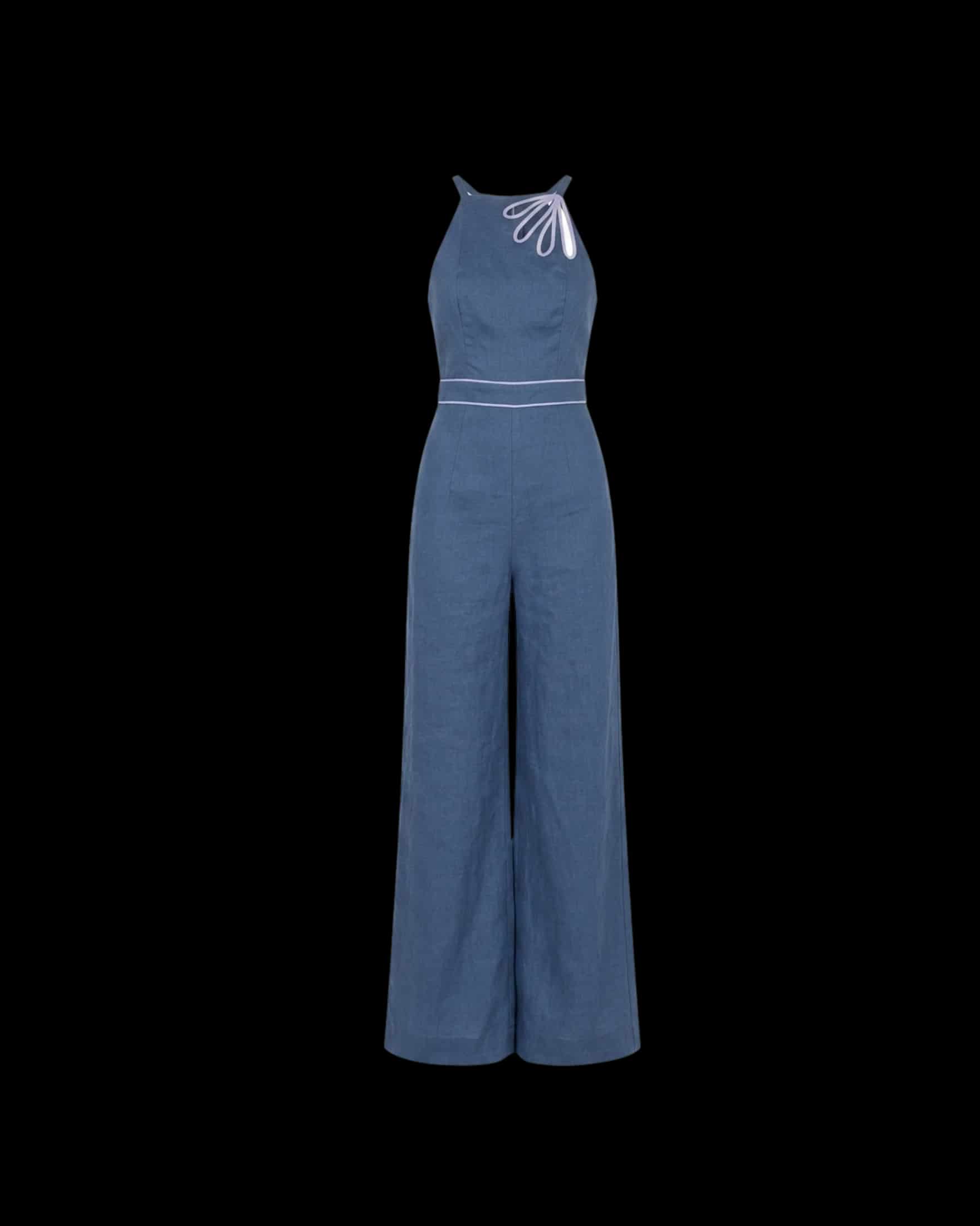 ELIA JUMPSUIT NAVY - miniatura 1