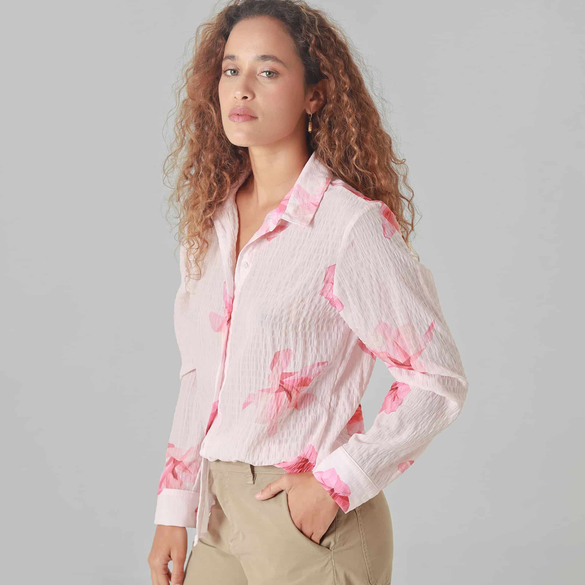 Camisa Cuello Camisero Manga Larga - miniatura 1