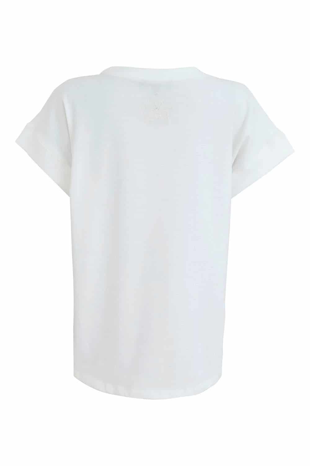 Camiseta Maria natural con bordado - miniatura 2