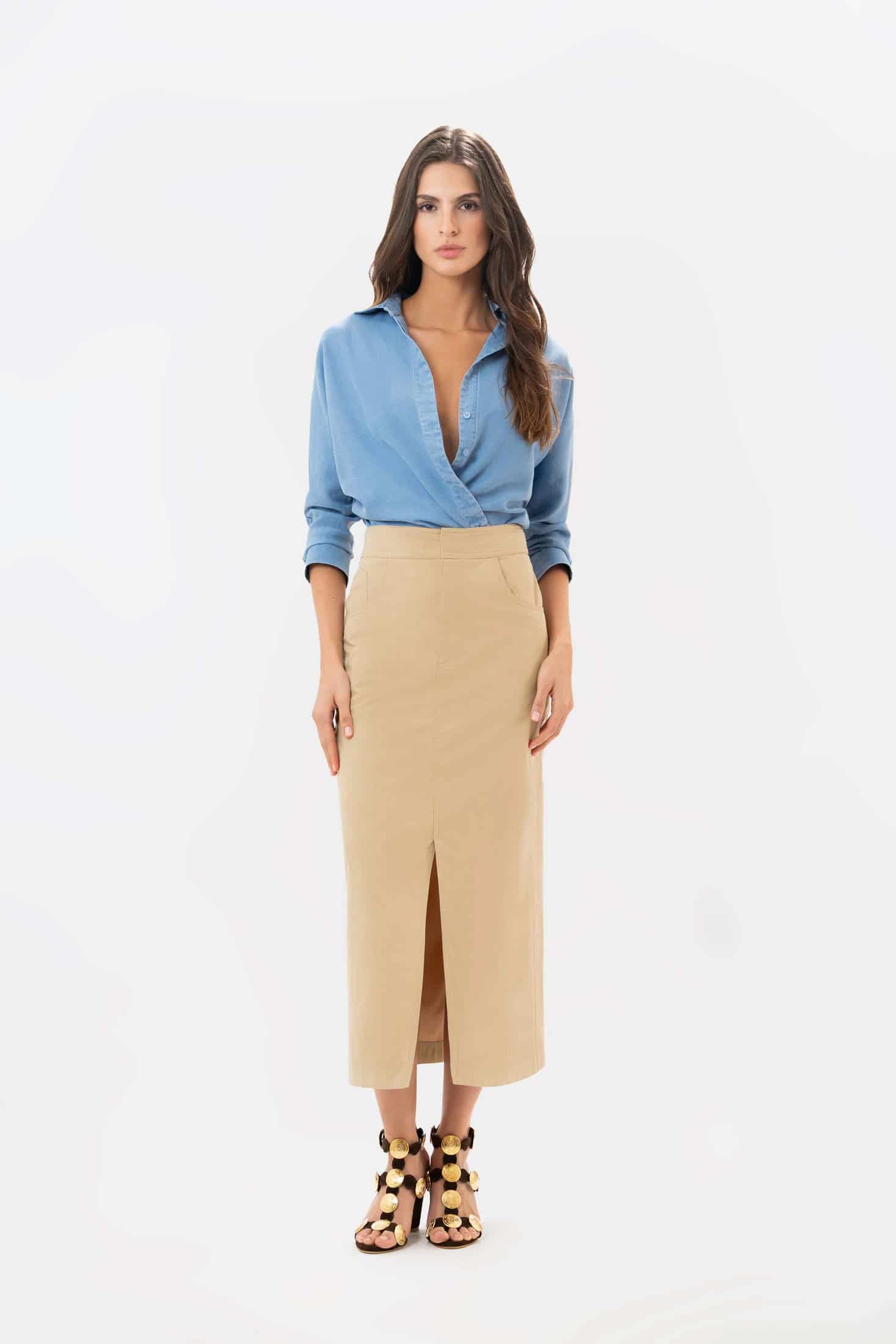 Falda Atena Khaki - miniatura 8