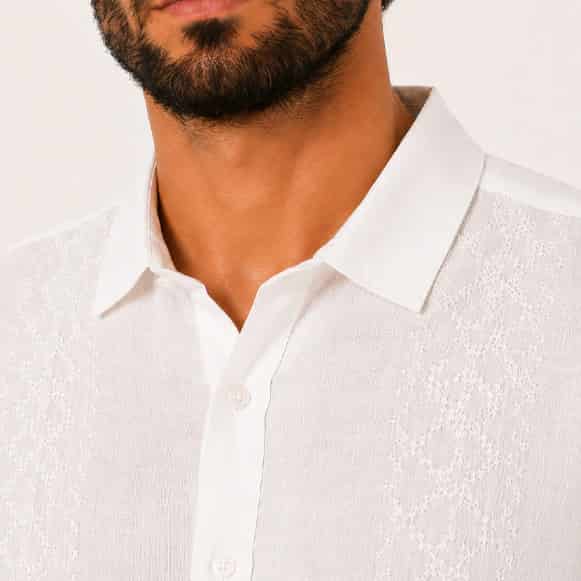 GUAYABERA ML 100% LINO HOMBRE - miniatura 4