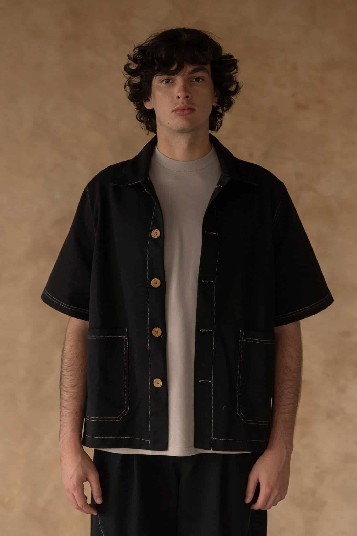 Camisa veranera negra - miniatura 1
