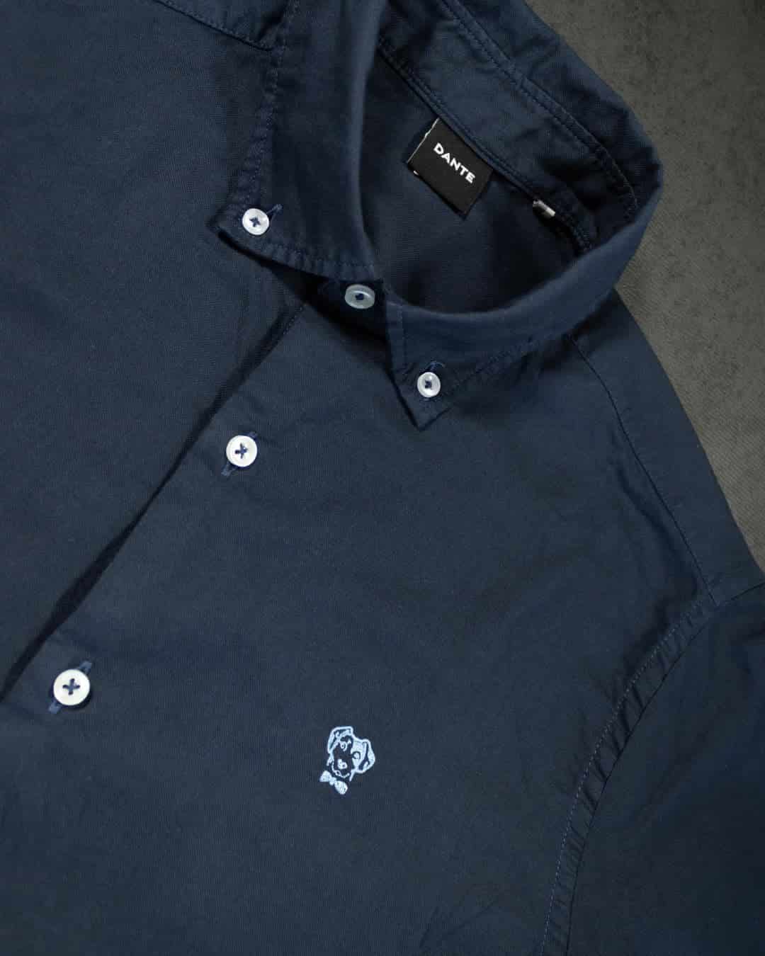 Camisa Antimanchas Oxford Azul - Talla Regular - miniatura 5