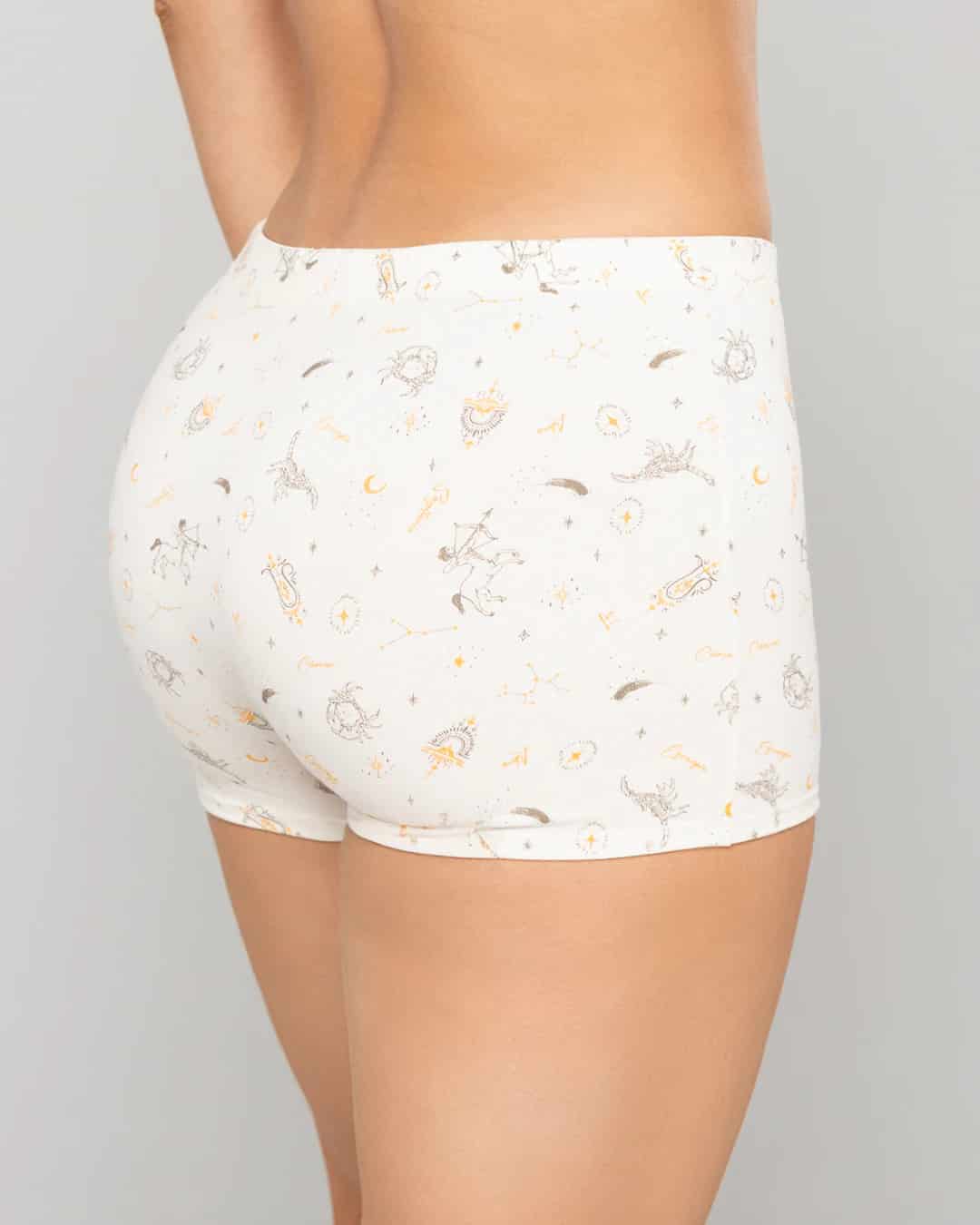 Boxer Largo Tiro Alto en Algodón Estampado para Mujer Ref. 8023 - miniatura 2