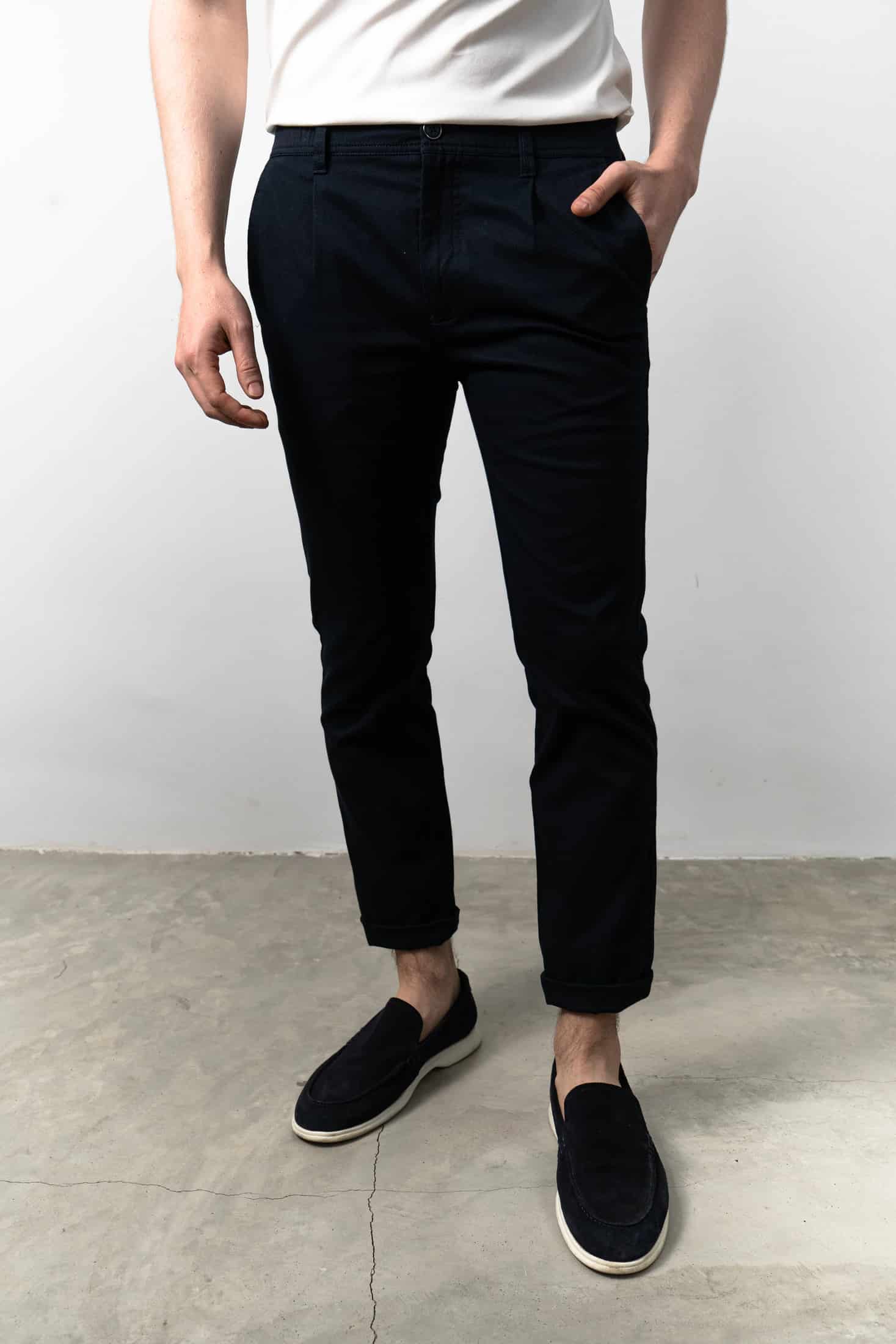 Pantalón Chino Pique Navy - miniatura 1