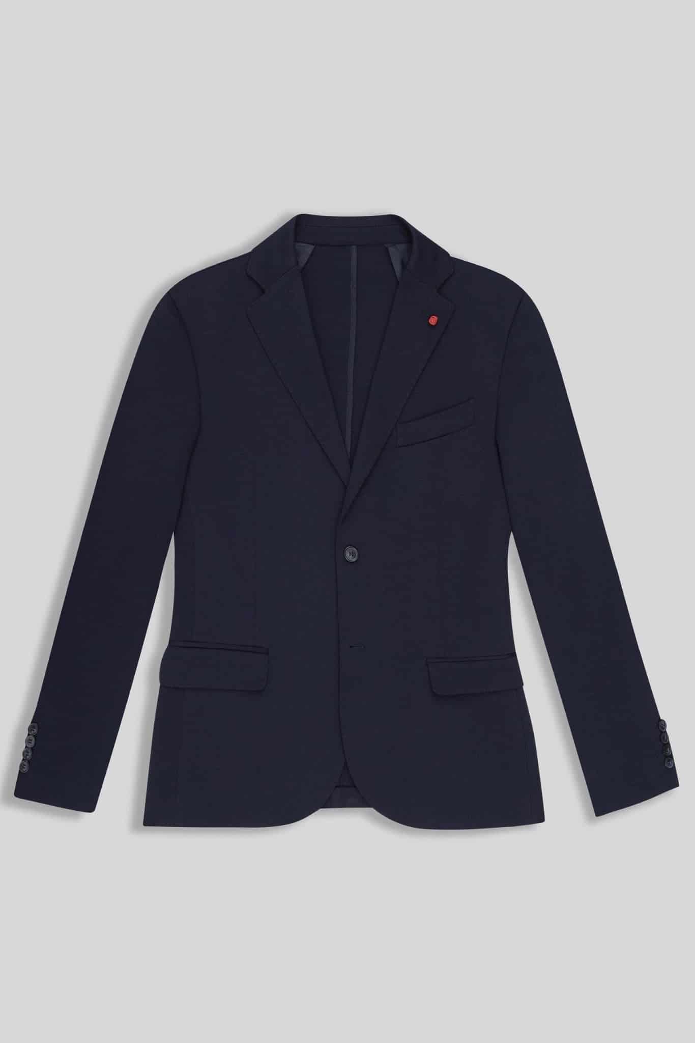 Men's mixed fabric niccolo suit - miniatura 1